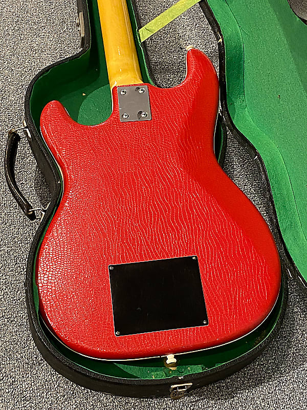 RARE 1963 Hofner Red 173 Vinyl Electric Guitar with Original