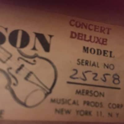 Merson concert deluxe 3/4 WW2 era  1945 Made in Occupied Germany with case and accessories image 19