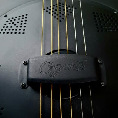 Ozark Resonator Guitar Slimline Cutaway Black With Lipstick Pickup Awesome Looks And Awesome Sound! image 3
