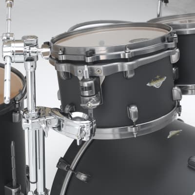 Tama MAT1008U-FBK Starclassic Maple Lacquer Rack Tom 10" x 8" - Flat Black/Smoked Black Nickel HW image 5