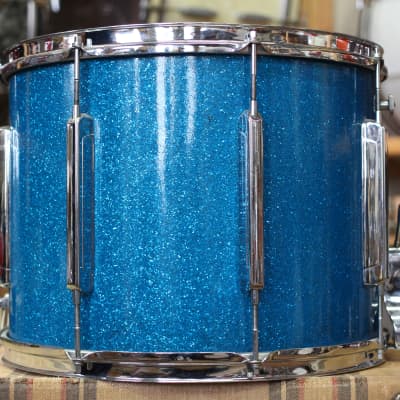 1940's WFL Classic Parade Snare Drum in Sparkle Blue Pearl 12"x16" image 4