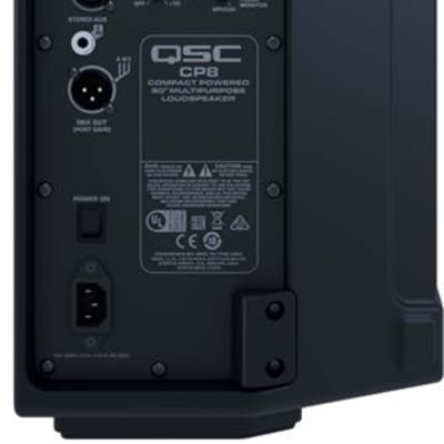 QSC CP8 1000-Watt 2-Way Full Range Compact Powered Loudspeaker image 3
