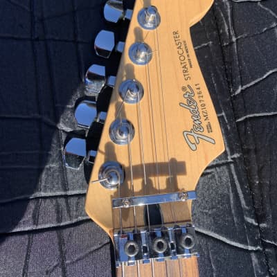 Fender Deluxe fat strat stratocaster w Floyd rose II Mim 2001 black image 7