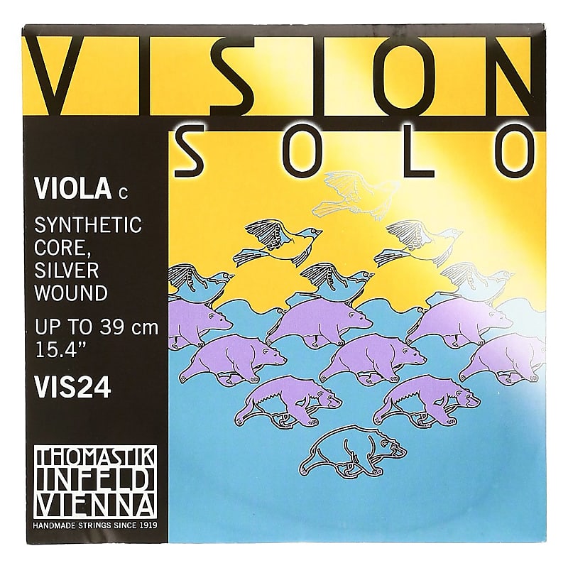 Thomastik-Infeld	VIS24 Vision Solo Silver-Wound Synthetic Core 4/4 Viola String - C (Medium) image 1