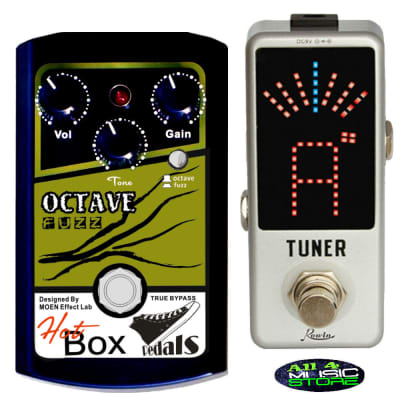 Hot Box Pedals HB-OF OCTAVE and FUZZ Analog Guitar/Bass Effect Pedal True Bypass Ships Free image 1