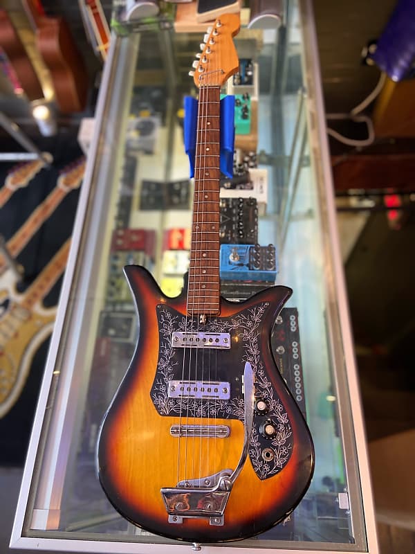 Teisco Sunburst ET-200 Checkmate Tulip image 1