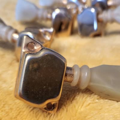 Vintage 1970s Ibanez-Greco Les Paul & SG Custom Tulip-Gold Tuners Set image 4