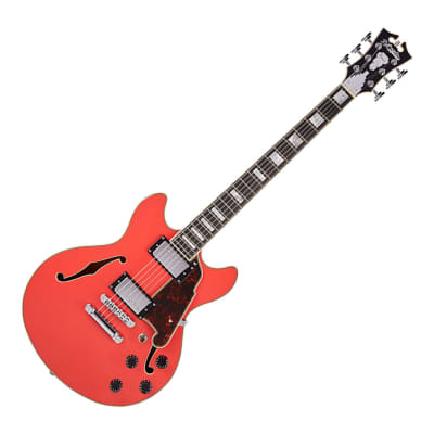 D'Angelico Premier Mini DC w/ Stop-Bar Tailpiece - Fiesta Red - Open Box for sale