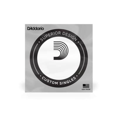D'Addario PSB130 ProSteels Bass Guitar Single String, Long Scale, .130 image 1
