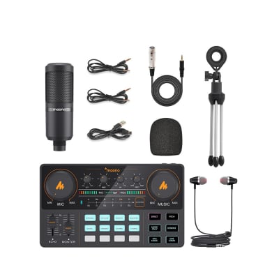 Maono Maonocaster Lite AU-AM200 S1 podcaster mixer and microphone image 7