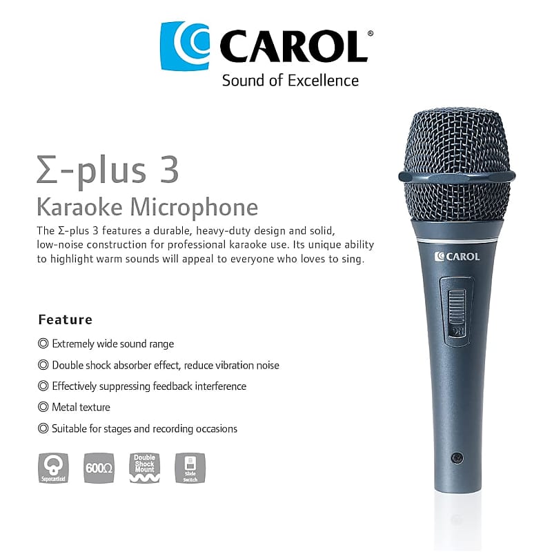 Dynamic Karaoke Microphone - Wired Microphone For Singing, Handheld Super  Cardioid Karaoke Mic, Microphone With 15Ft Detachable Xlr To 1/4
