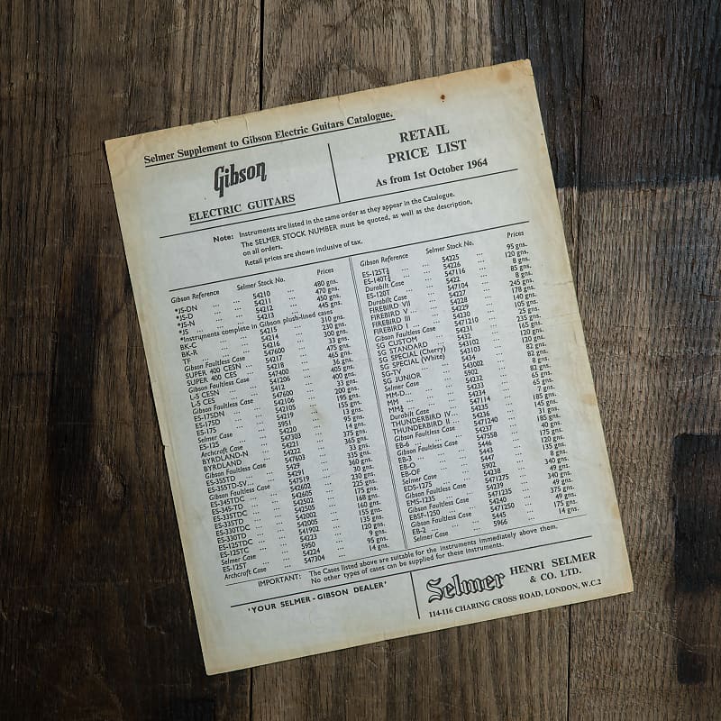 Gibson guitar price list new arrivals
