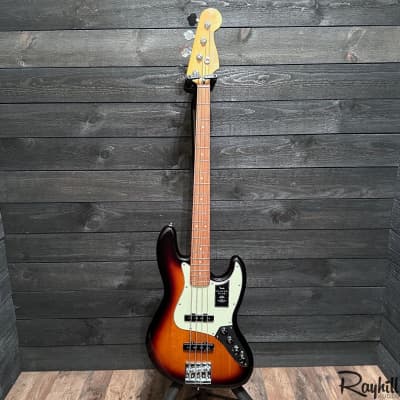 Fender Player Plus Active Jazz Bass 4 String Electric Bass Guitar - Sunburst image 12