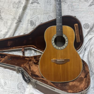 1981 Ovation USA Standard 1614 Folklore in Natural 12th Fret Original Hard Shell Case image 1