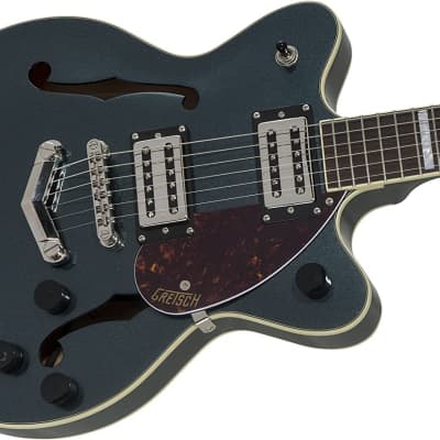 Gretsch G2655 Streamliner Center Block Jr. Double-Cut 6-String Electric Guitar with V-Stoptail and Laurel Fingerboard (Right-Handed, Gunmetal) image 6