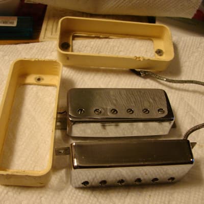 Gibson Les Paul Mini Hum bucker pickups 1969 1970  with covers image 5
