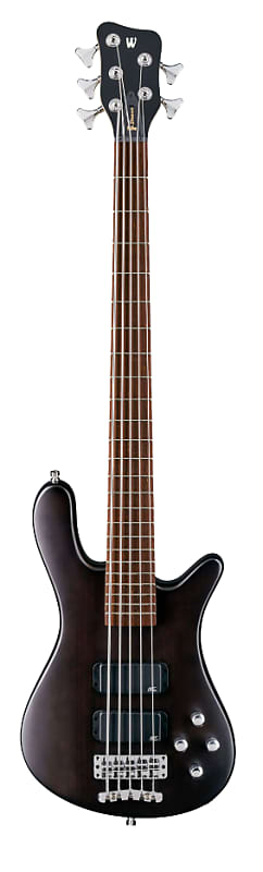 Warwick RockBass Streamer Standard 5 String Bass Guitar  - Nirvana Black Transparent Satin image 1