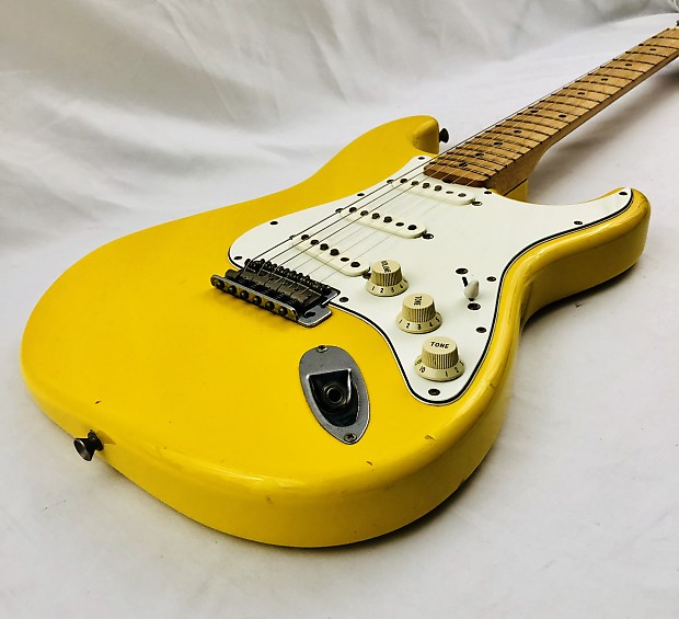 Fender Stratocaster ST-43 Japan MIJ 1993, Rebel Yellow | Reverb