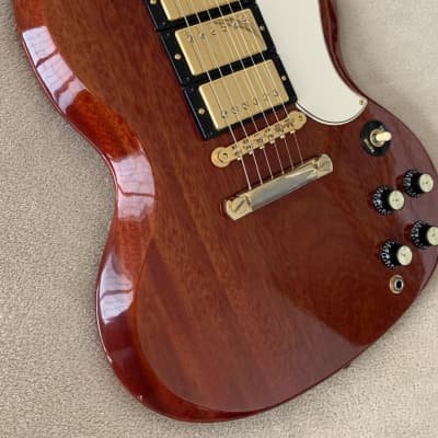 2005 Gibson SG3 1961 SG Custom Reissue with 3 Pickups in Cherry image 2