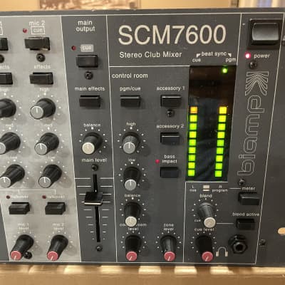 BIAMP SCM7600 STEREO CLUB DJ MIXER SCM 7600 MADE IN USA image 4