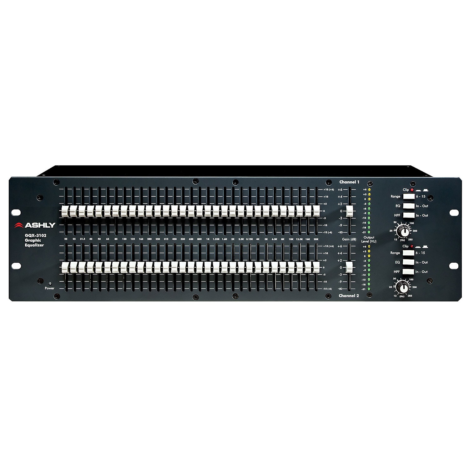 Ashly GQX-3102 Dual-Channel 31-Band Graphic Equalizer | Reverb UK