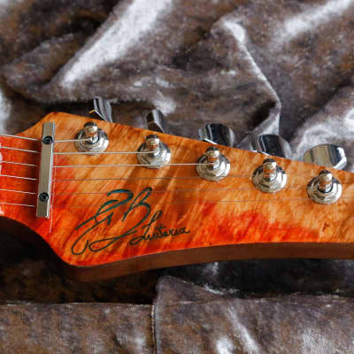 GB Liuteria Boutique guitar Ergal 6 string illuminated resin image 12