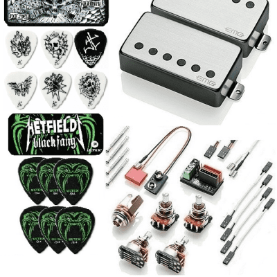 Amazon.com: EMG JH James Hetfield Electric Guitar Pickup Set, Chrome :  Musical Instruments