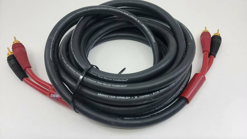 Pair Of Monster Cable Z Series Z1R Reference cable. 15 feet Very Good Condition image 1