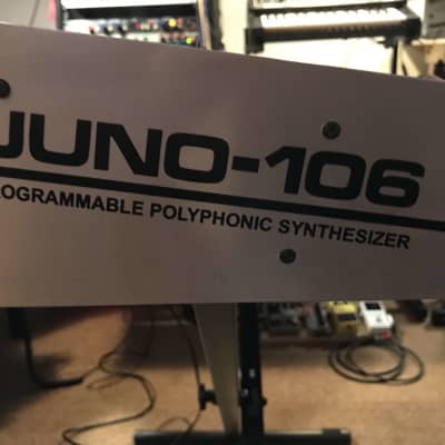 Roland Juno-106 61-Key Programmable Polyphonic Synthesizer 1984 - 1985 - Black image 10