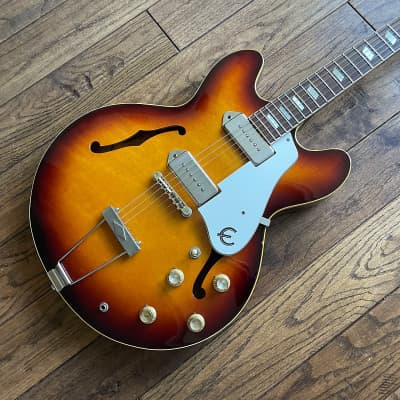 1990 Pre-Elitist Epiphone Casino Hollow Body Electric Sunburst Guitar ES Japan Domestic Market Terada Factory for sale