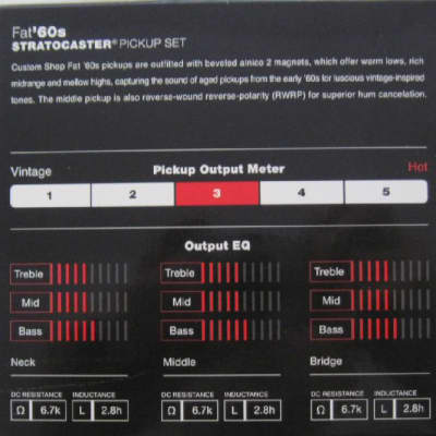 Fender Custom Shop Fat '60s Stratocaster Pickups Set 0992265000 image 2
