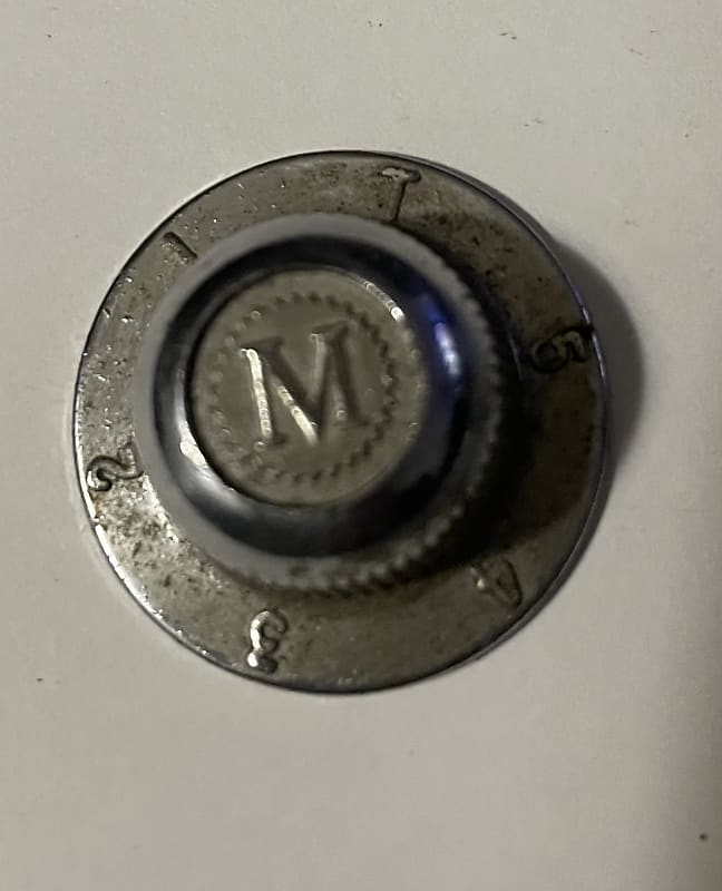 Mosrite Ventures 1960s - Chrome “M” top hat knob Rare “T”