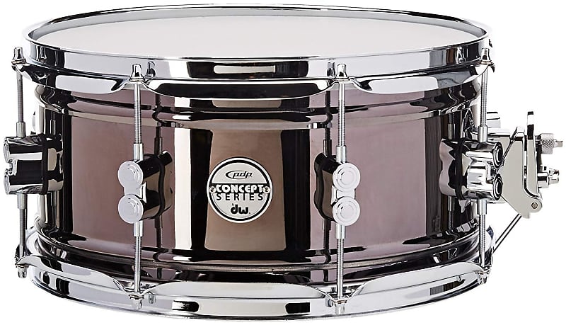 Pacific by DW 6.5" x 13" Black Nickel Over Steel Snare image 1
