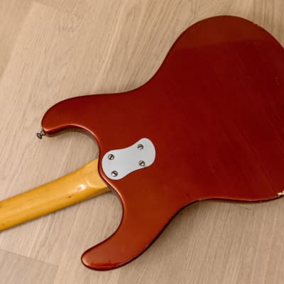 1965 Mosrite Ventures Model Vintage Electric Guitar, Candy Apple Red w/ Case imagen 15