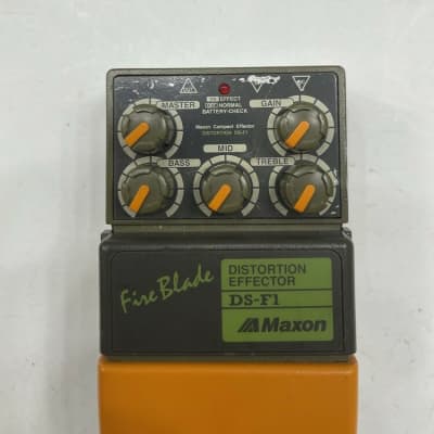 Maxon DS-F1 Fire Blade Distortion Rare Vintage Guitar Effect Pedal