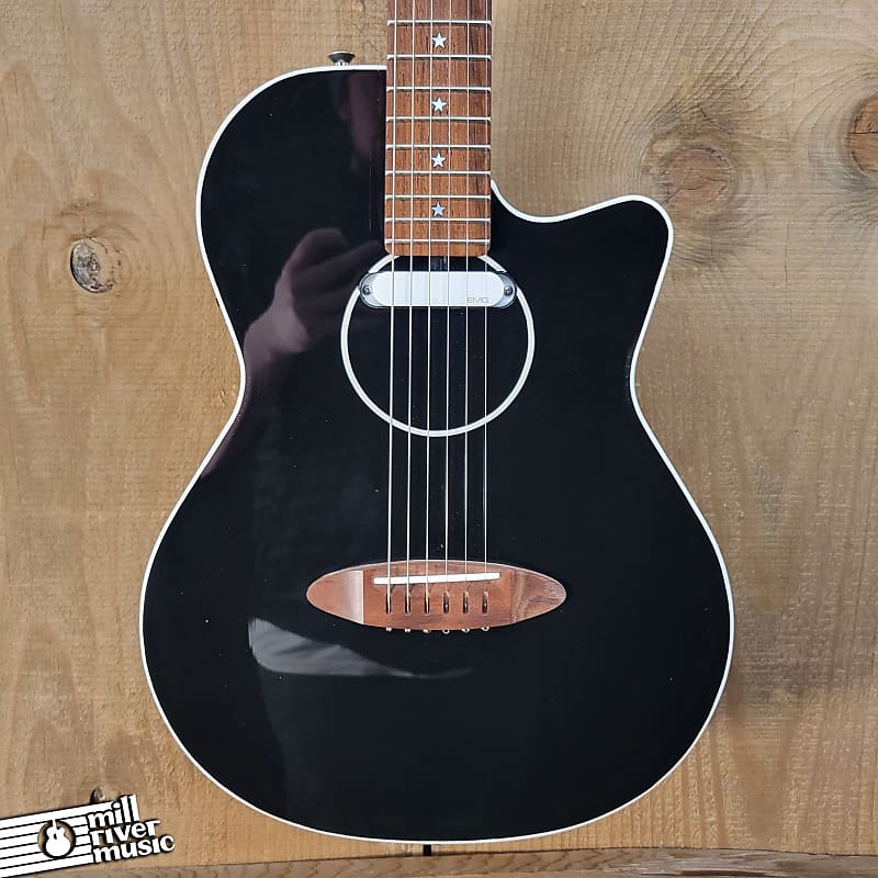 Carruthers ACS Acoustic/Electric Steel String Guitar Black w/ Hard Case Used