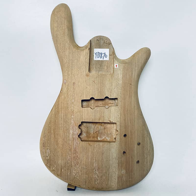 Mahogany Wood 4 String Bass Guitar Body Reverb UK