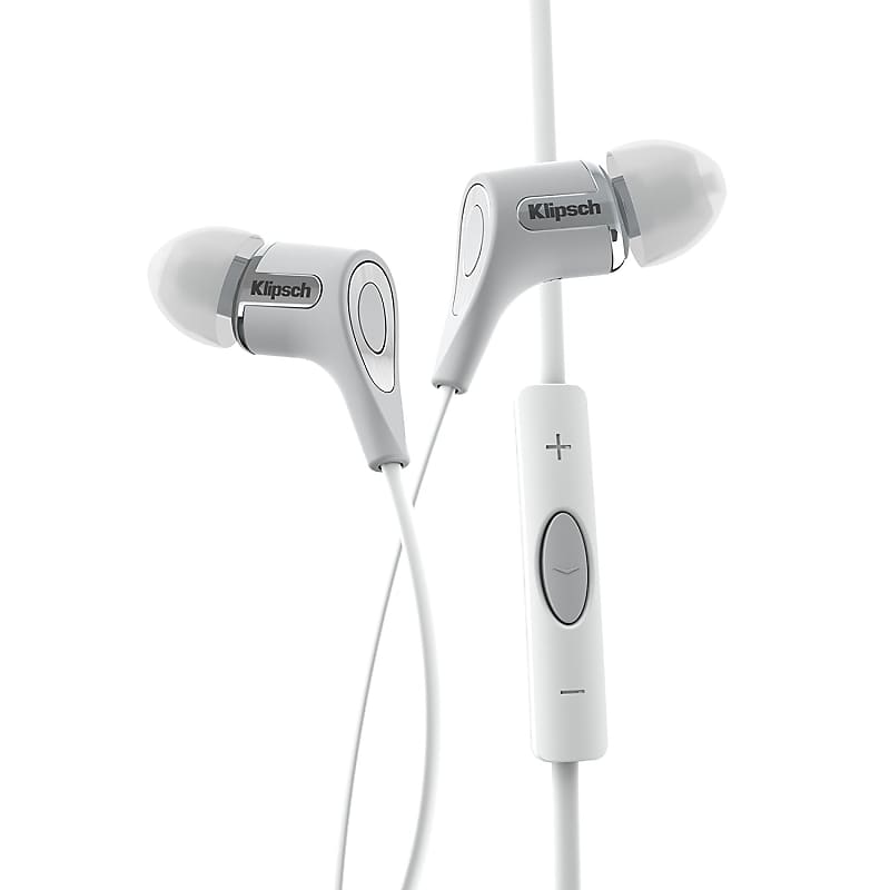 Klipsch - R6i - In-Ear Headphones with In-Line Mic and Apple Controls - White image 1