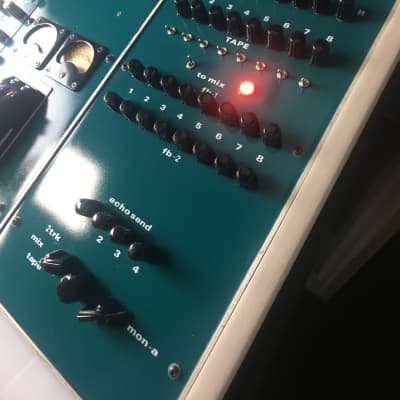 Helios Vintage 12 Channel mixing console ex The Who Ramport Studios 1971 Aqua Blue Green image 6