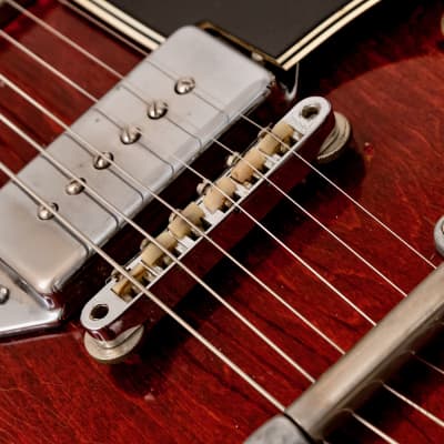 1966 Gibson ES-330 TDC Vintage Hollowbody Guitar Cherry w/ Lollar P-90s, Bigsby & Case image 9