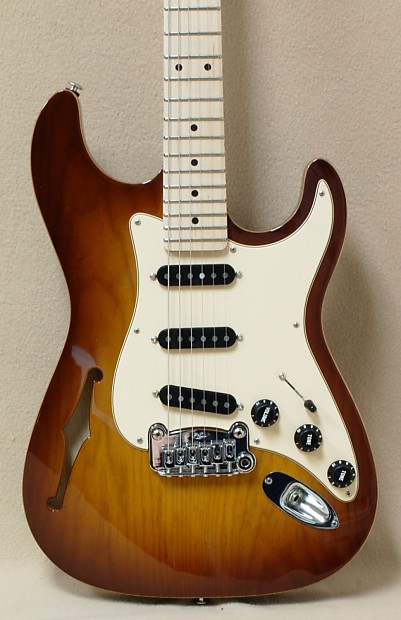 G L USA Legacy Semi Hollow Electric Guitar in Old School Tobacco Burst