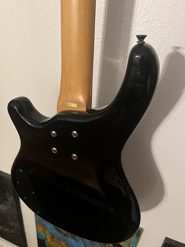 Washburn B-2 MIJ 1980's Bass w/ OHSC - Gloss Black | Reverb