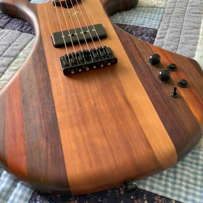 Stunning Woods JD Guitars KS-2 Cherry, Purpleheart, Walnut & African Padauk image 3