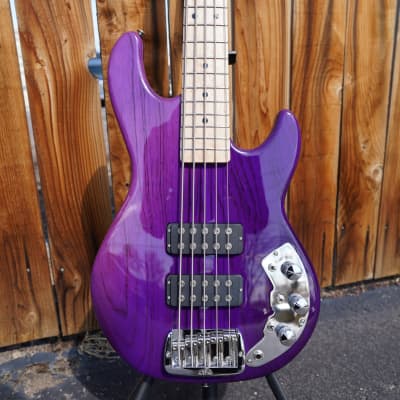 G&L  USA Custom Shop CLF Research L-2500 - Purple Fade 5-String Electric Bass w/ Case (2023) image 4