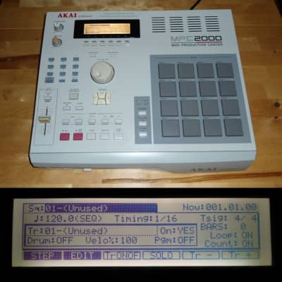 Fully Serviced Akai MPC 2000 w/ MAXED RAM Drum Kits & OS.V.1.72 Disk