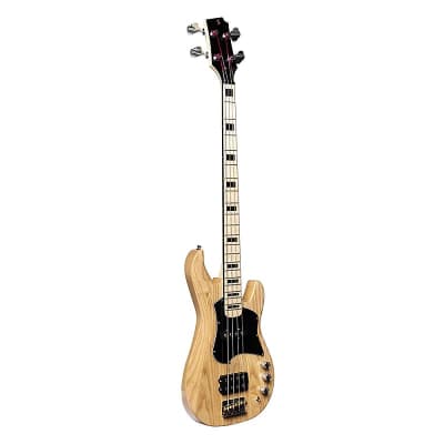 Stagg Electric Bass Guitar Silveray Series "J" Model - Ash - SVY J-FUNK NAT image 7
