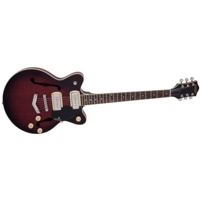 Gretsch G2655-P90 Streamliner Collection Center Block Jr. Double-Cut P90 Electric Guitar with V-Stoptail, Claret Burst image 11