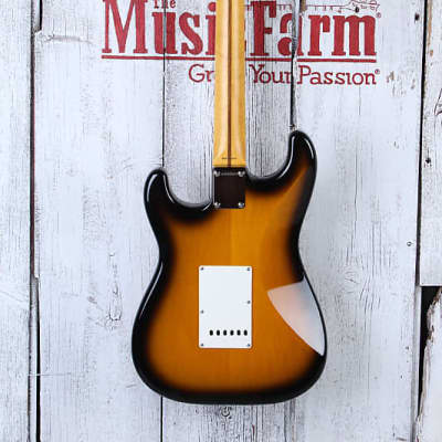 Fender JV Modified '50s Stratocaster HSS Electric Guitar Sunburst with Gig Bag image 7