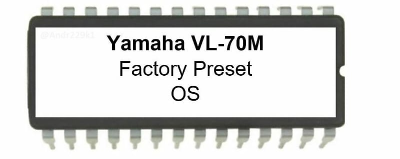 Yamaha VL-70m - Original Firmware EPROM Update OS for VL70m image 1