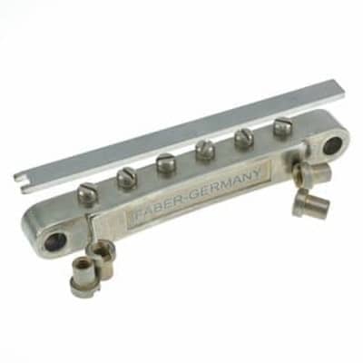 Faber ABRl ABR style Bridge - fits all model guitars - aged nickel image 15
